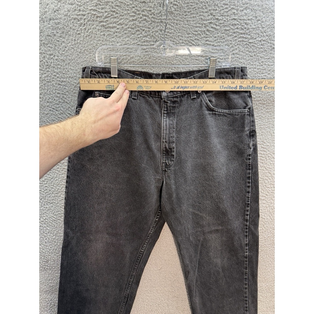 Vintage Levis 553 Jeans Mens 38x29 Black Relaxed White Tab Workwear Grunge 90s - Picture 3 of 13